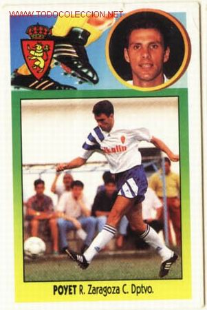 Fu&szlig;ball-Sticker: Cromo f&uacute;tbol liga 1993-1994 - Zaragoza ( Poyet )