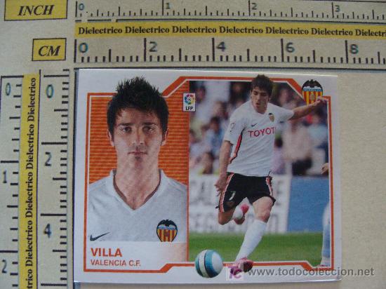 Fu&szlig;ball-Sticker: CROMO DE VILLA. VALENCIA CLUB DE F&Uacute;TBOL. EDICIONES ESTE. TEMPORADA 2007-2008.