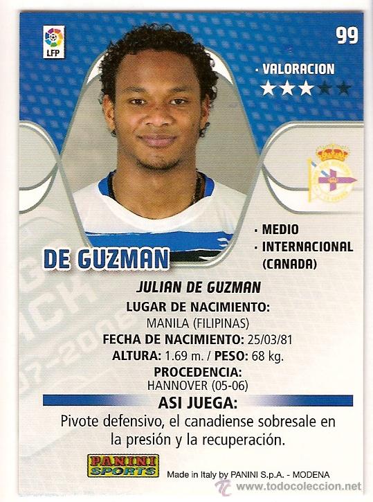 Football Stickers: MEGA CRACKS 2007-08 N&ordm; 99 R C DEPORTIVO DE GUZMAN ED PANINI