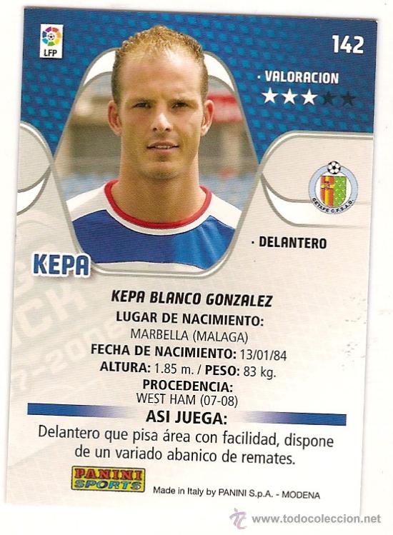 Football Stickers: MEGA CRACKS 2007-08 N&ordm; 142 GETAFE C F KEPA  ED PANINI
