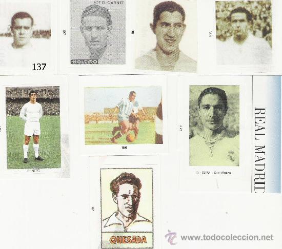 Figurine di Calcio: REAL MADRID---1 CROMO ADHESIVO DIARIO MARCA---MUSEO BLANCO---N&ordm; 197---MOLEIRO