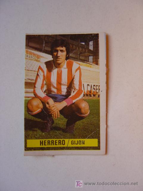 Cromos de f&uacute;tbol: HERRERO - GIJON - Ediciones Este 1974-75 - Foto 1