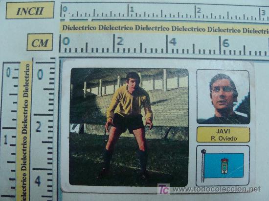 Fu&szlig;ball-Sticker: CROMO LIGA 1973 - 1974. REAL OVIEDO. JAVI. EDICIONES FHER.
