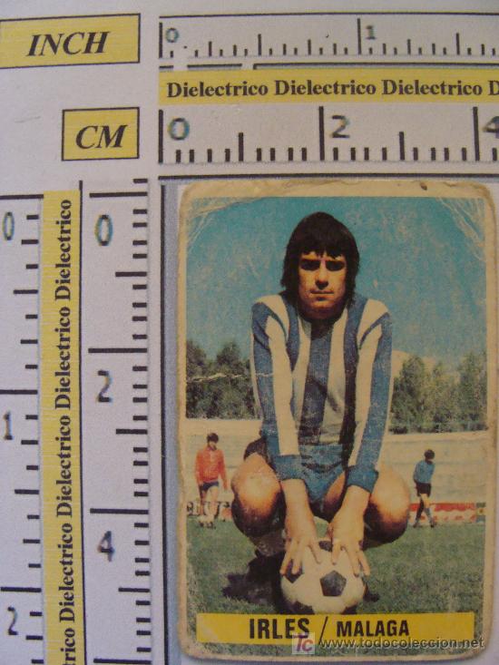 Cromos de f&uacute;tbol: CROMO DE LA LIGA 1974 - 1975. CLUB DEPORTIVO M&Aacute;LAGA. IRL&Eacute;S. EDICIONES ESTE.