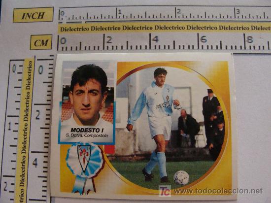 Fu&szlig;ball-Sticker: CROMO DE F&Uacute;TBOL. 1994 - 1995. SOCIEDAD DEPORTIVA COMPOSTELA. MODESTO I. EDICIONES ESTE.