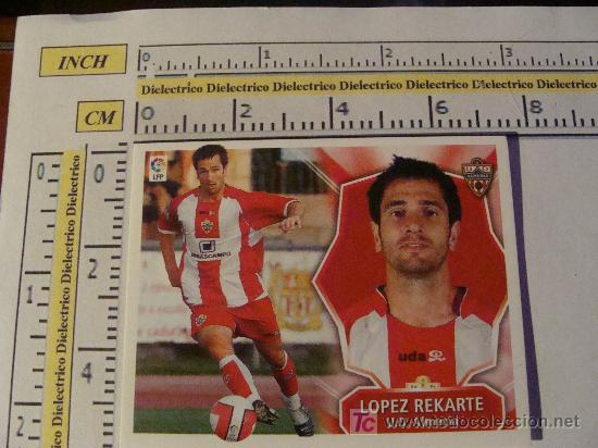 Cromos de F&uacute;tbol: CROMO DE LA LIGA 2008 - 2009 U.D.ALMERIA LOPEZ REKARTE EDICIONES ESTE.