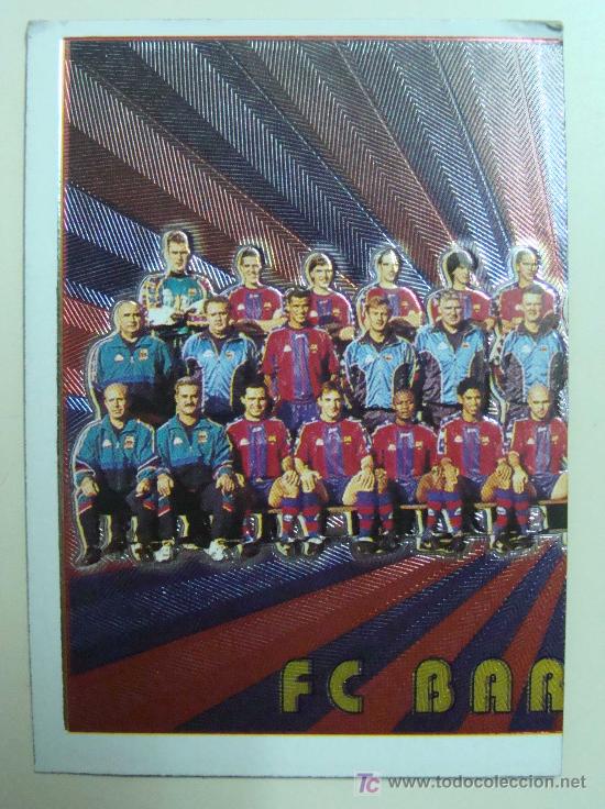 Fu&szlig;ball-Sticker: CROMO DE LA LIGA 1998 - 1999. PLANTILLA DEL REAL F&Uacute;TBOL CLUB BARCELONA 439. PANINI.