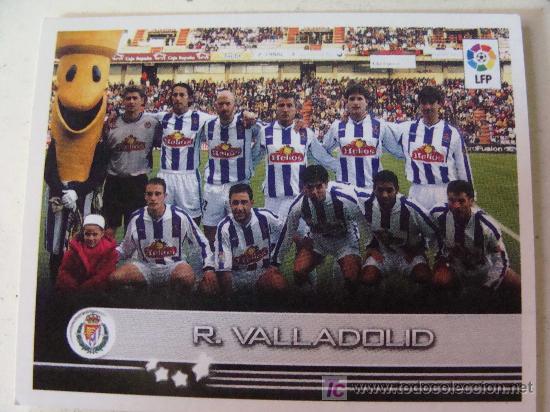 Football Stickers: CROMO DE LA LIGA 2002 - 2003. VALLADOLID CLUB DE F&Uacute;TBOL. 354 EQUIPO  PANINI. PERFECTO.
