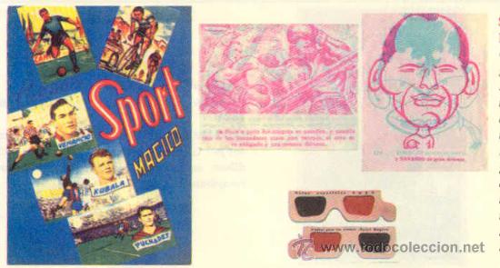 Cromos de F&uacute;tbol: (CRS-280)CROMOS SPORT MAGICO A&Ntilde;O 1953 A 1,20 EURO LA UNIDAD