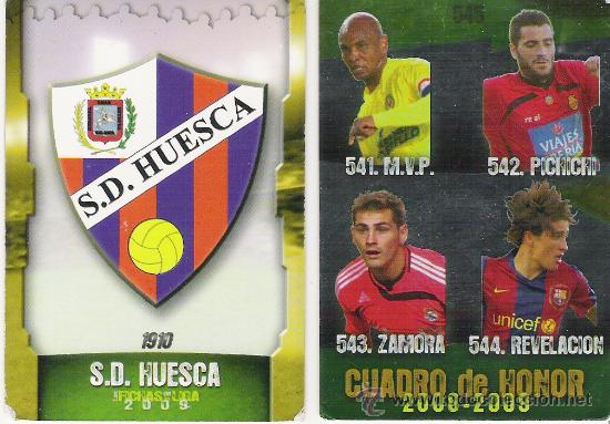 Cromos de Futebol: TEMPORADA 2008-2009---MUNDICROMO---FICHAS 2009---1 CROMO---N&ordm; 545---CUADRO DE HONOR 2008-2009