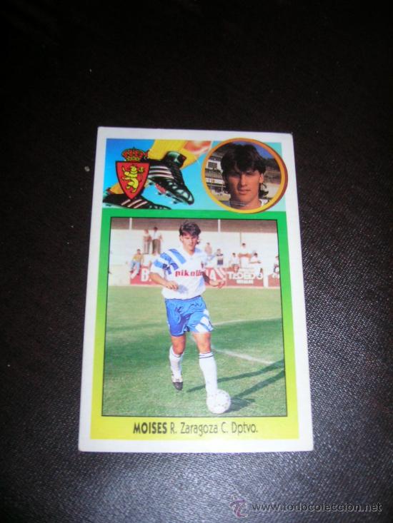 Cromos de f&uacute;tbol: LIGA ESTE 93-94. MOISES, REAL ZARAGOZA CLUB DEPORTIVO.