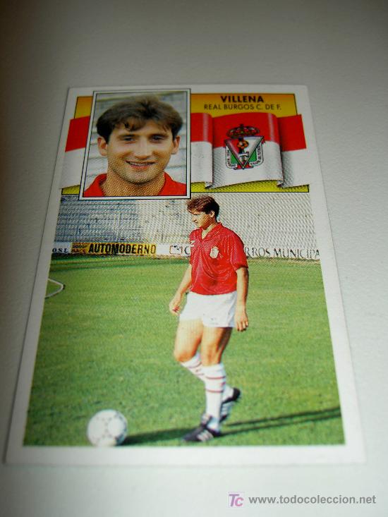 Cromos de Futebol: NUNCA PEGADO FICHAJE 26 VILLENA BURGOS CROMOS ALBUM EDICIONES ESTE LIGA FUTBOL 90-91 1990-1991