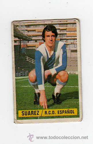 Cromos de f&uacute;tbol: EDC. ESTE 1974 - ESPA&Ntilde;OL - SUAREZ - Foto 1