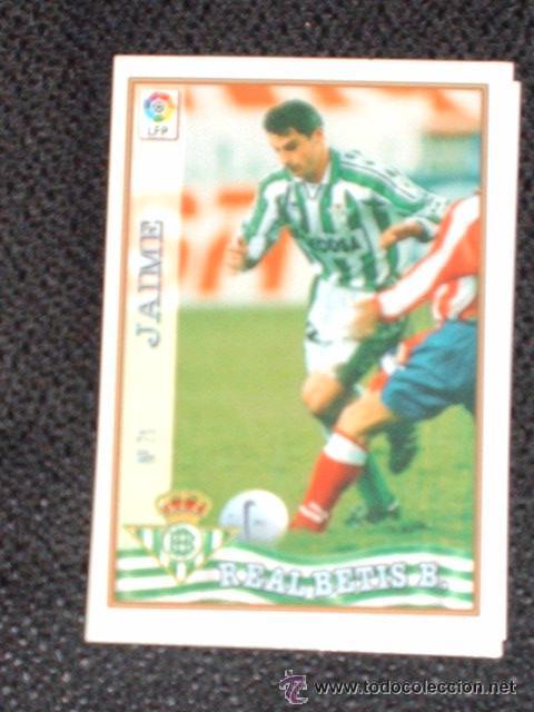 Figurine di Calcio: 1 CROMO---TEMPORADA 97/98---MUNDICROMO (MC SPORT)---REAL BETIS---N&ordm; 71---JAIME