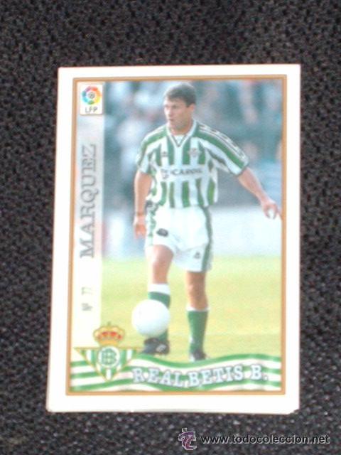 Figurine di Calcio: 1 CROMO---TEMPORADA 97/98---MUNDICROMO (MC SPORT)---REAL BETIS---N&ordm; 77---MARQUEZ