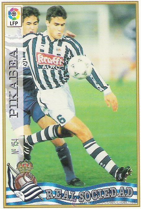Cartes &agrave; collectionner de Football: 1 CROMO---TEMPORADA 97/98---MUNDICROMO (MC SPORT)---REAL SOCIEDAD---N&ordm; 154---PIKABEA
