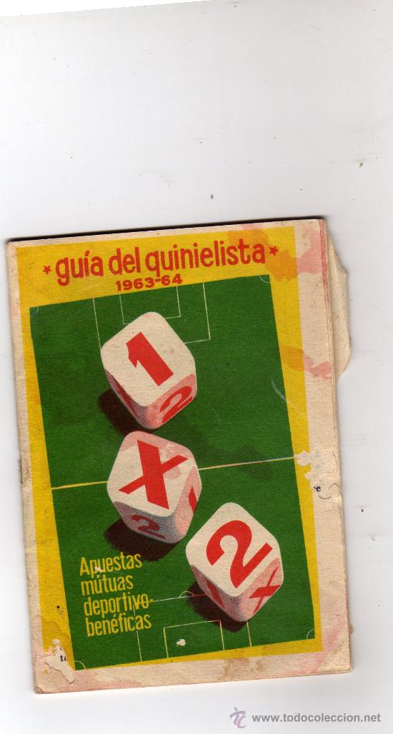 Cromos de F&uacute;tbol: FUTBOL,GUIA DEL QUINIELISTA,1963-64