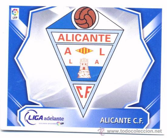 Fu&szlig;ball-Sticker: EDICIONES ESTE LIGA 08-09. ALICANTE - ESCUDO 2&ordf; DIVISION.