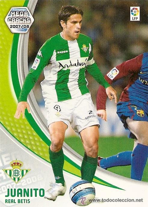 Football Stickers: PANINI SPORT---1 CROMO TEMPORADA 2007-2008 (MEGA CRAKS)---REAL BETIS---N&ordm; 77---JUANITO