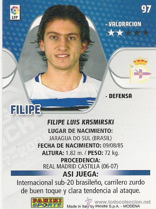 Cartes &agrave; collectionner de Football: PANINI SPORT---1 CROMO TEMPORADA 2007-2008 (MEGA CRAKS)---DEPORTIVO DE LA CORU&Ntilde;A---N&ordm; 97---FILIPE