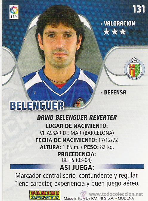 Football Stickers: PANINI SPORT---1 CROMO TEMPORADA 2007-2008 (MEGA CRAKS)---GETAFE C.F---N&ordm; 131---BELENGUER