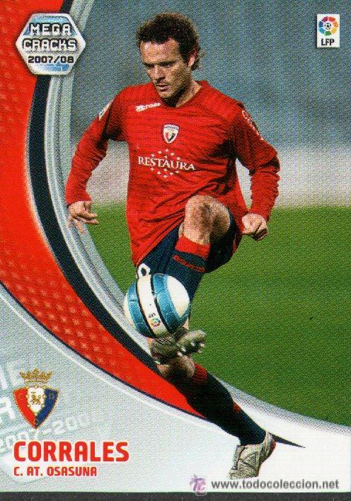 Cartes &agrave; collectionner de Football: PANINI SPORT---1 CROMO TEMPORADA 2007-2008 (MEGA CRAKS)---C.AT OSASUNA---N&ordm; 224---CORRALES