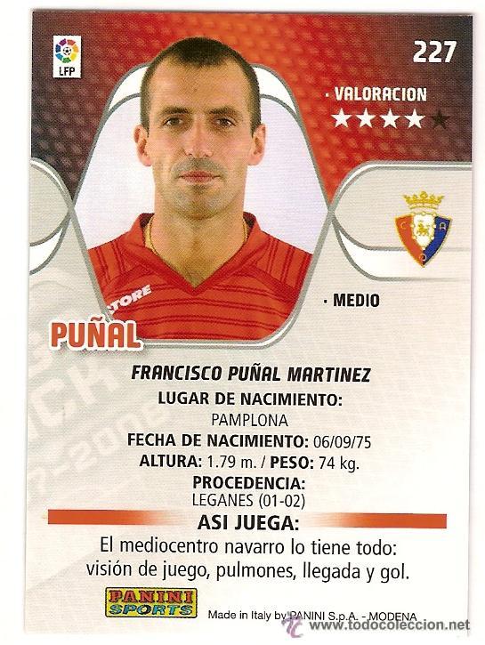 Cartes &agrave; collectionner de Football: PANINI SPORT---1 CROMO TEMPORADA 2007-2008 (MEGA CRAKS)---C.AT OSASUNA---N&ordm; 227---PU&Ntilde;AL