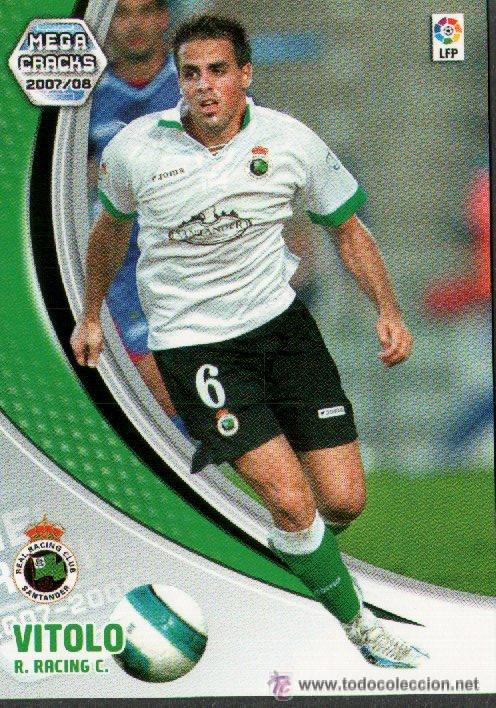 Cromos de F&uacute;tbol: PANINI SPORT---1 CROMO TEMPORADA 2007-2008 (MEGA CRAKS)---RACING DE SANTANDER---N&ordm; 243--VITOLO