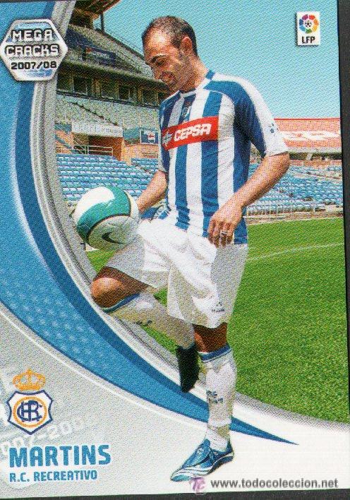 Cromos de f&uacute;tbol: PANINI SPORT---1 CROMO TEMPORADA 2007-2008 (MEGA CRAKS)--RECREATIVO DE HUELVA--N&ordm; 261--MARTINS