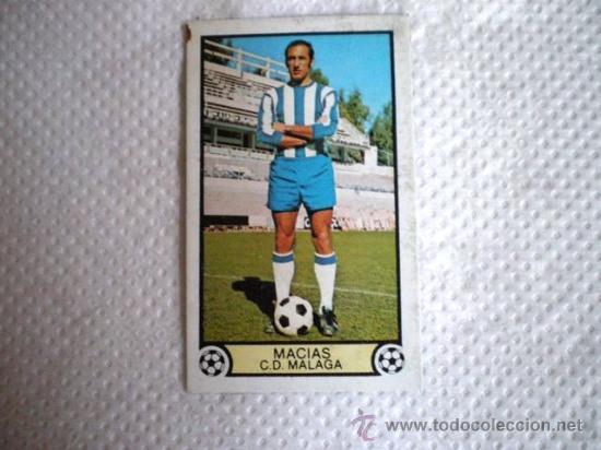 Cromos de f&uacute;tbol: ESTE 79 80 MALAGA  MACIAS DIFICIL - Foto 1
