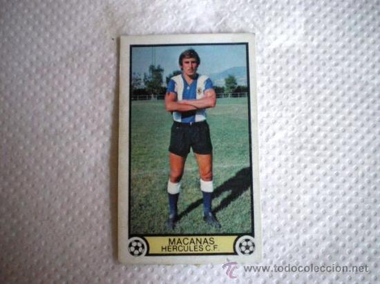 Cromos de f&uacute;tbol: ESTE 79 80 HERCULES MACANAS DIFICIL - Foto 1