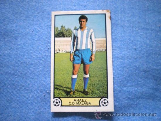Cromos de f&uacute;tbol: ESTE 79 80 MALAGA ARAEZ DIFICIL - Foto 1