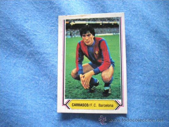 Cromos de f&uacute;tbol: ESTE 80 81 BARCELONA CARRASCO - Foto 1