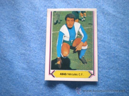 Cromos de f&uacute;tbol: ESTE 80 81 HERCULES ABAD - Foto 1