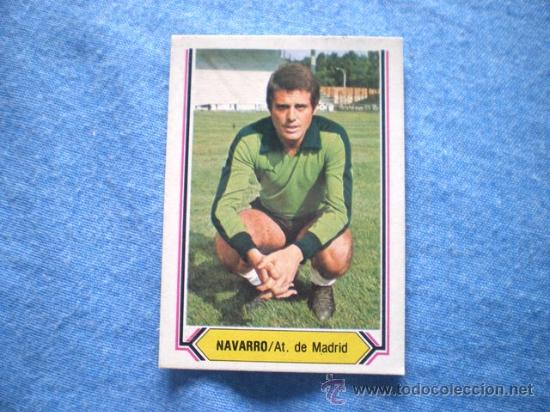 Cromos de f&uacute;tbol: ESTE 80 81 AT. MADRID NAVARRO - Foto 1