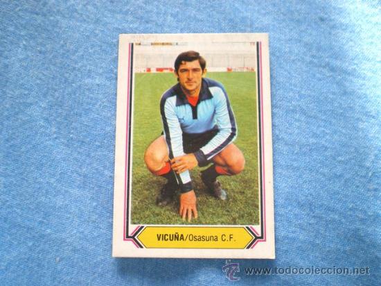 Cromos de f&uacute;tbol: ESTE 80 81 OSASUNA VICU&Ntilde;A - Foto 1