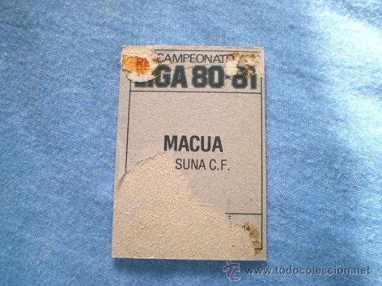 Cromos de f&uacute;tbol: ESTE 80 81 OSASUNA MACUA - Foto 2