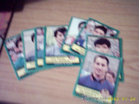 Cromos de f&uacute;tbol: Lote ded 8 cromos de Futbol 90
