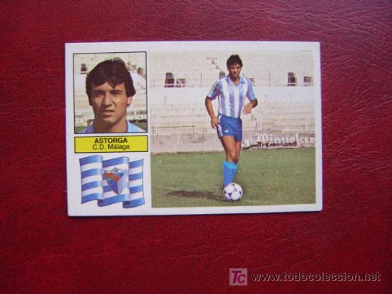 Cromos de f&uacute;tbol: ASTORGA - C.D. MALAGA - EDICIONES ESTE 82-83 - 1982-1983 - Foto 1