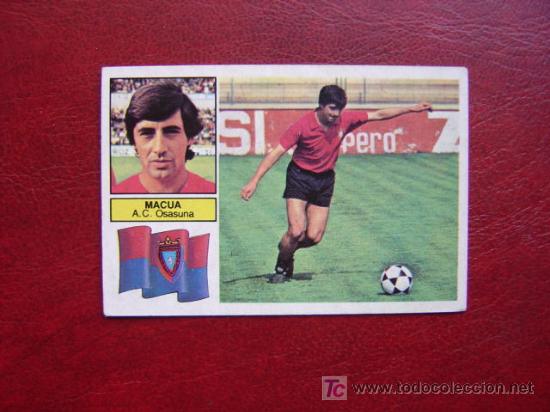 Cromos de f&uacute;tbol: MACUA - A.C. OSASUNA - EDICIONES ESTE 82-83 - 1982-1983 - Foto 1