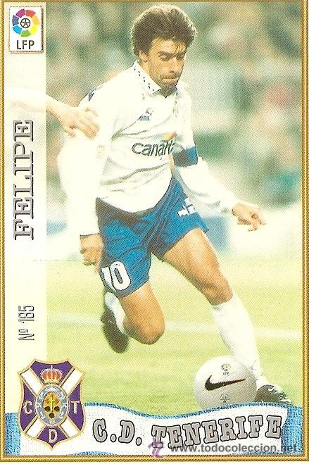 Football Stickers: 1 CROMO---TEMPORADA 97/98---MUNDICROMO (MC SPORT)---C.D TENERIFE---N&ordm; 185---FELIPE