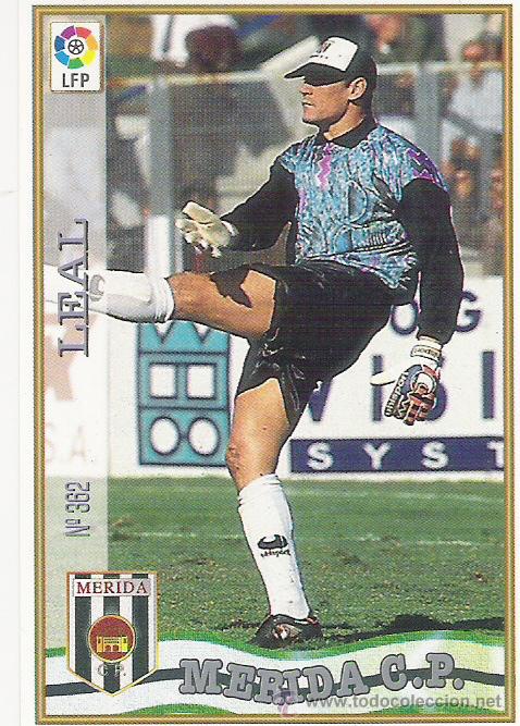 Football Stickers: 1 CROMO---TEMPORADA 97/98---MUNDICROMO (MC SPORT)---C.P MERIDA---N&ordm; 362---LEAL