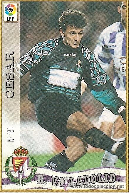 Football Stickers: 1 CROMO---TEMPORADA 97/98---MUNDICROMO (MC SPORT)---REAL VALLADOLID---N&ordm; 131--CESAR