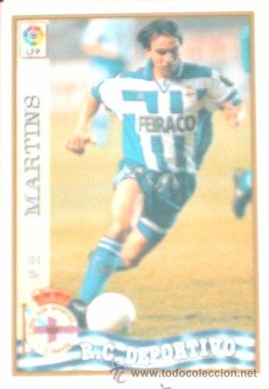 Football Stickers: 1 CROMO---TEMPORADA 97/98---MUNDICROMO (MC SPORT)---R.C DEPORTIVO DE LA CORU&Ntilde;A---N&ordm; 55--MARTINS