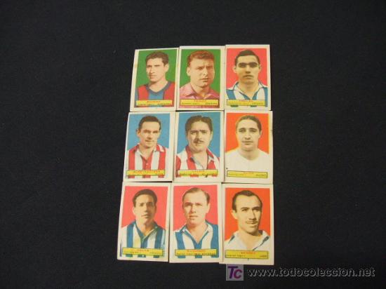 Cromos de Futebol: 9 CROMOS DE FUTBOL - A&Ntilde;OS 1940-1950 - SE PUEDEN VENDER SUELTOS.