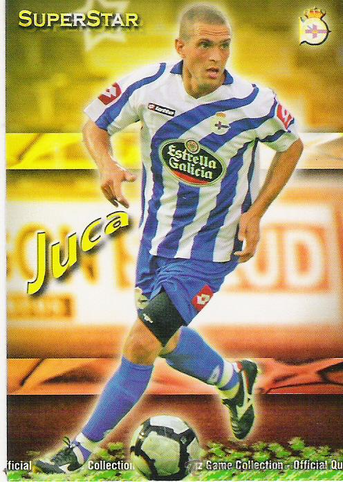 Figurine di Calcio: 1 CROMO---TEMPORADA 2009-2010--MUNDICROMO (MC SPORT)--DEPORTIVO CORU&Ntilde;A--N&ordm; 188--JUCA (SUPERSTAR)