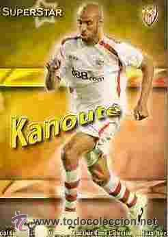 Figurine di Calcio: 1 CROMO---TEMPORADA 2009-2010--MUNDICROMO (MC SPORT)---SEVILLA C.F--N&ordm; 081---(SUPERSTAR)--KANOUTE