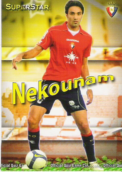 Figurine di Calcio: 1 CROMO---TEMPORADA 2009-2010--MUNDICROMO (MC SPORT)---C.AT OSASUNA--N&ordm; 403---(SUPERSTAR)--NEKOUNAM
