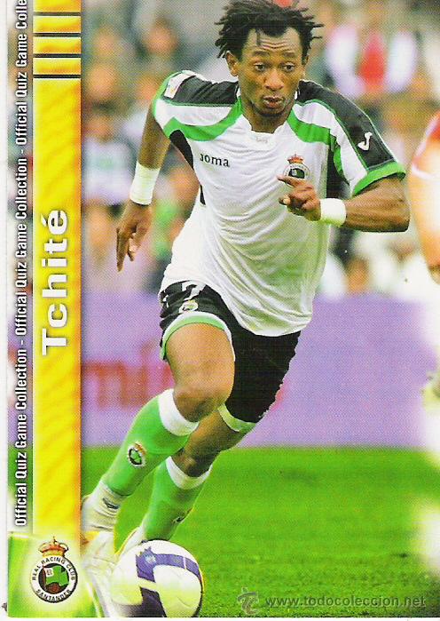 Figurine di Calcio: 1 CROMO---TEMPORADA 2009-2010--MUNDICROMO (MC SPORT)---RACING DE SANTANDER---N&ordm; 317--TCHITE
