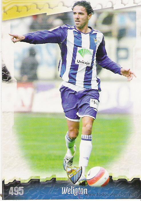 Figurine di Calcio: 1 CROMO---TEMPORADA 2008-2009---MUNDICROMO (MC SPORT)--MALAGA C.F--N&ordm; 495--WELIGTON